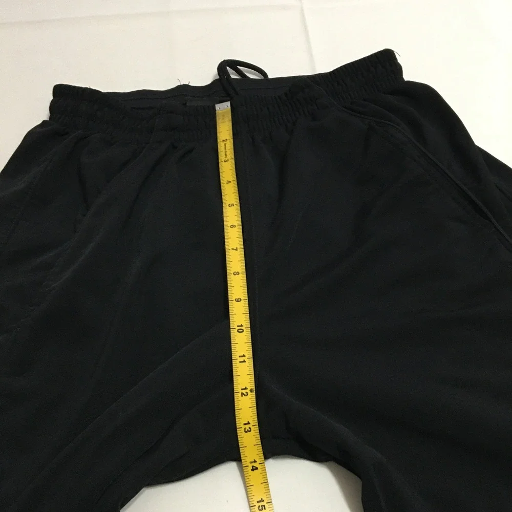 Jordan Track Pants Mens Large Black Jumpman Logo Elastic Waist Zipper Leg